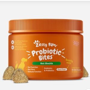 Zesty Paws Probiotic Pumpkin Bites for Dogs 50 chews - BRAND NEW & SEALED